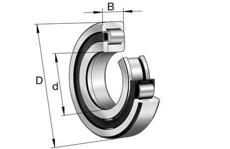 Cylindrical roller bearings (FAG) FAG NUP206-E-XL-TVP2 30×62×16 mm