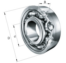 Ball bearings (FAG) FAG 6202-C-Z-TVH 15×35×11 mm