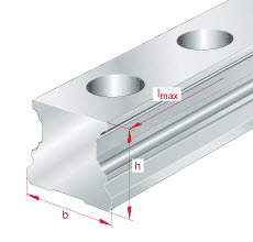 Guideways [m] (INA) INA TKVD15-B-G3 15×15×4000 mm