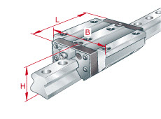 VOZIČEK LINEAR VODILA INA RWU65-F-HL-120/930/120-V3-G2 100×126×261,9 mm