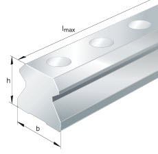 VODILO LINEAR INA TSX25-D-U-G2 22,30×23×4000 mm