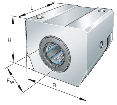 Linear ball bearing units (INA) INA KGSNS50-PP-AS 50×105×132 mm