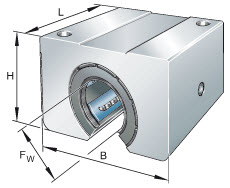 Linear ball bearing units (INA) INA KGSNOS50-PP-AS 50×88×132 mm