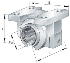 Linear ball bearing units (INA) INA KGBAO50-PP-AS 50×93×130 mm
