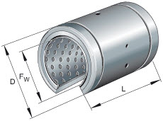 Linear ball bearings (INA) INA PABO30-PP-AS 30×47×68 mm