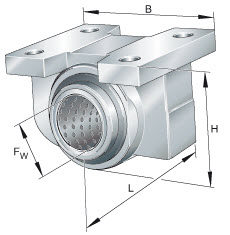 Linear ball bearings (INA) INA PAGBA25-PP-AS 25×60×74 mm
