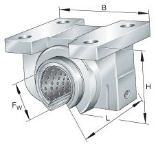 Linear ball bearings (INA) INA PAGBAO30-PP-AS 30×63.5×84 mm