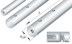 Solid shafts (BLT) BLT W25,4H6/610 (CF53)