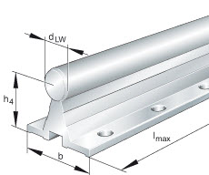 Shaft and support rail units [m] (INA) INA TSNW50 50×60×84 mm