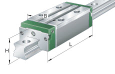 VOZIČEK LINEAR VODILA INA KWVE20-B-E-V1-G3 28×59×71,4 mm