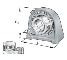 Housing units (INA) INA GEHSHE05-GG-N 52×36.5×50.8 mm