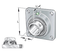 Housing units (INA) INA RCJY30-TV-VA-FD 40×130×53.2 mm