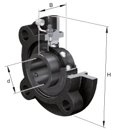 LEŽAJNA ENOTA FAG UCFC218-J7 90×265×96 mm