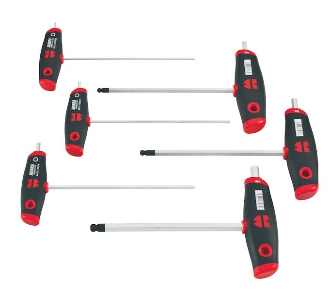 T-handle hexagon socket (WURTH) WURTH ZEBRA SET 6 PIECES (061391306) — 6 DELNI (061391306)