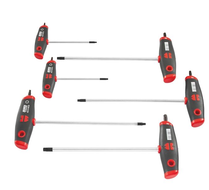T-handle screwdriver set (WURTH) WURTH SET, TX, SIDE TIP 6 PCS (061391406) — 6 DELNI (061391406)
