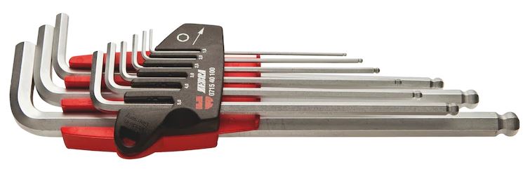 Allen key set (WURTH) WURTH SET, HEXAGON SOCKET, 1,5-10 9 PCS (071540 100) — (1,5-10)-9 DEL. Z OKROGLO GLAVO (071540 100)