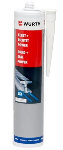 Adhesive (WURTH) WURTH BOND AND SEAL POWER BLACK (300ML) (08932353) — LEPI+TESNI POWER ČRNA (300ML) (08932353)