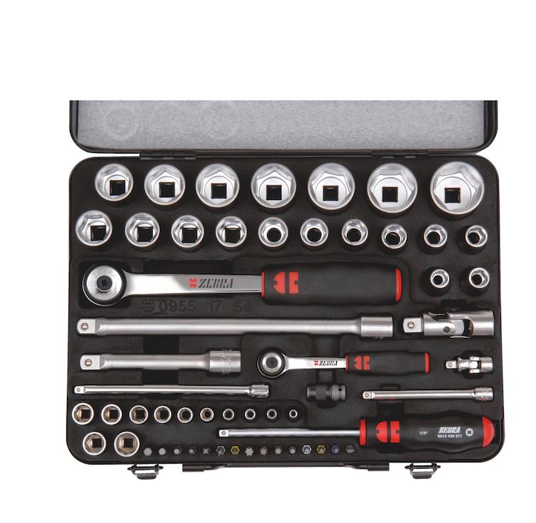 Socket wrench (WURTH) WURTH 1/4"+1/2" ASSORTMENT 56 PIECES (096517 56) — 1/4"+1/2" -56 DEL. (096517 56)
