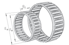 Needle roller cages (INA) INA K40x45x21 — K40*45*21 40×45×21 mm