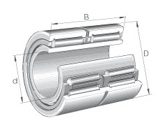 Needle roller bearings (INA) INA NA6910-ZW-S3-XL-R200-250 50×72×40 mm