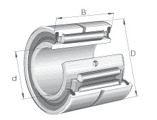 Needle roller bearings (INA) INA NA4907-RSR-XL 35×55×21 mm