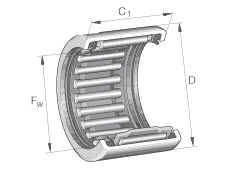 LEŽAJ INA HK1516-2RS (IND. PACK-250 PCS) — HK1516-2RS (250 KOS-INDUSTRIJSKO PAKIRANJE) 15×21×16 mm