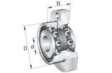 Axial angular contact ball bearings (INA) INA ZKLFA0850-2RS 8×32×20 mm
