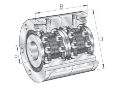 Axial angular contact ball bearings (INA) INA ZKLF30100-2RS-2AP-XL 30×100×76 mm