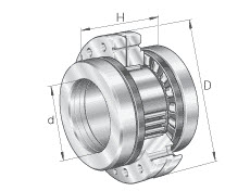 Needle roller/axial cylindrical roller bearings (INA) INA ZARF70160-TV 70×160×82 mm
