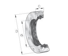 Seal carrier (INA) INA DRS1762 38×62×15.50 mm