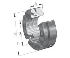 Precision locknuts (INA) INA AM55 55×85×26 mm