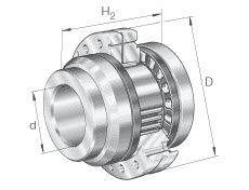 Needle roller/axial cylindrical roller bearings (INA) INA ZARF65155-L-TV 65×155×103 mm