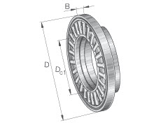 Axial needle roller bearings (INA) INA AXW12 12×29×6.2 mm