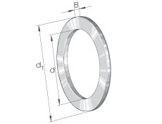 Shaft washers (INA) INA WS89322 110×190×16.5 mm