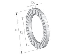 LEŽAJ INA K81148-M 240×300×18 mm