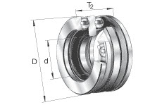 Axial ball bearings (FAG) FAG 52222 95×160×67 mm