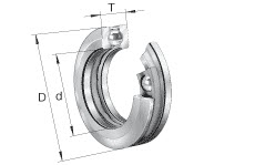 Axial ball bearings (FAG) FAG 53330-MP 150×250×83.7 mm