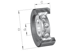 Stud type track rollers (INA) INA KLRZ10X30X10-2Z-HLW 10×30×10 mm