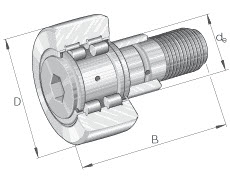 Stud type track rollers (INA) INA PWKRE47-2RS-XL 47×24×66 mm
