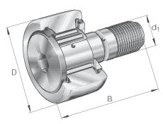 Stud type track rollers (INA) INA KR16-SK-PP-A-NMT 16×6×28 mm