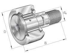 LEŽAJ INA KRE40-PP-A-NMT 40×18×58 mm