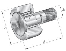 Stud type track rollers (INA) INA KR16-X 16×6×28 mm