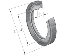 TESNILO OLJNO INA SD8x15x3 — SD8*15*3 8×15×3 mm