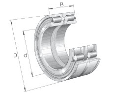 LEŽAJ INA SL045016-D-PP-2NR 80×125×60 mm
