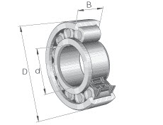 Cylindrical roller bearings (INA) INA ZSL192306 30×72×27 mm