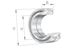 Spherical plain bearings (INA) INA GE100-DO-2RS-E 100×150×70 mm