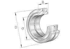 Spherical plain bearings (INA) INA GE50-DO-2TS 50×75×35 mm