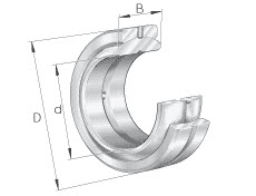 LEŽAJ ZGLOBNI INA GE76-ZO-E 76,2×120,65×66,675 mm