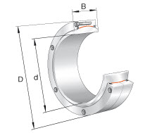 Spherical plain bearings (INA) INA GE360-DW-2RS2-B-XL 360×480×160 mm