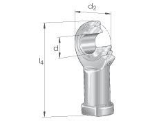 Rod ends (INA) INA GIKSL5-PS 5×19×36.50 mm